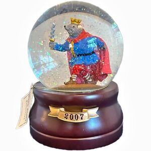 2007 Mouse King Nutcracker Musical Snow Globe w Tag Christmas Gift Ballet‎ VTG